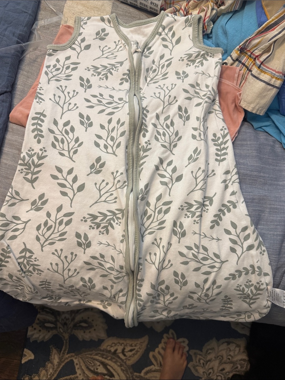 OOFOS Baby Sleep Sack in Leaf Green Print 119